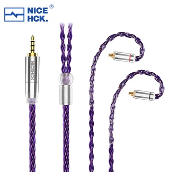 NiceHCK PurpleSE hi-fi Kabel Importované 8 Jádro FURUKAWA Mědi Core Audio 3.5/2.5/4.4 mm MMCX/0.78 mm 2póly Pro Topaz Li Shimin Mele
