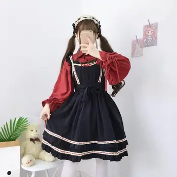 Japonské kawaii dívka, sladká lolita šaty retro palace krajky viktoriánské šaty vysokým pasem gothic loli šaty, protože gothic lolita jsk