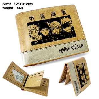 Japonské Anime Karikatura Peněženka Jujutsu Kaisen Peněženky Krátké Kabelku Držitele Karty