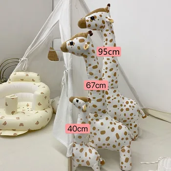 40 cm 67 cm 95 cm Žirafa Plyšové Hračky Velké Velikosti Simulace Měkké Plyšové Zvíře Žirafa Spí Panenka Hračky Pro Chlapce, Dívky Dárek k Narozeninám