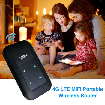 Kapesní 4G LTE Router WiFi Repeater Zesilovač Signálu Sítě Expander Mobilní Hotspot, Wireless Mifi Modem Router Slot pro SIM Kartu