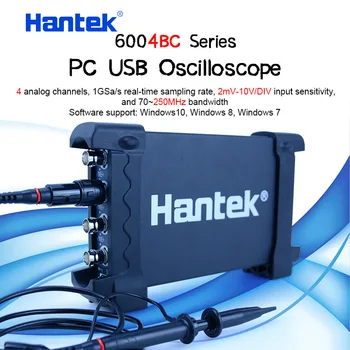 Hantek 6254BC PC USB Osciloskop 4 CH 250MHz 1GSa/s waveform record a replay funkce
