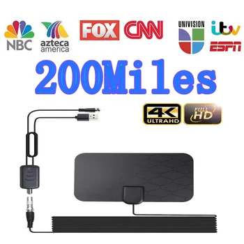 Vysoký Zisk 25DB HD TV DTV Box Digitální TV Anténa 3000 Mil Booster Vnitřní Anténa HD Tv box