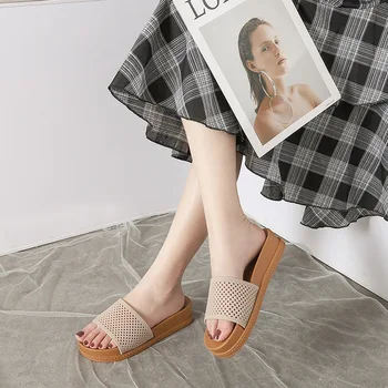 2022 nový styl sandály, letní dámské pantofle ploché pantofle ženy, M-20222