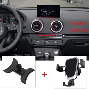 Držák mobilního Telefonu Pro Audi A3 2014 2015-2018 2019 2020 Air Vent Mount Držák GPS Telefon Držitele Klip Stojí v Auto Příslušenství