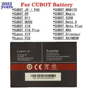 100% Originální Baterie Pro CUBOT CUBOT J9 P40 P50 R9 R11 X19 P20 Poznámku S Note Plus MAX Dinosaur X18 Plus RAINBOW NOVO MANITO ECHO