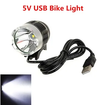 5V USB Světlo LED Světlomet XML T6 1000lm LED kolo Kolo Světla, 3 Režimy Cyklistické Světlo