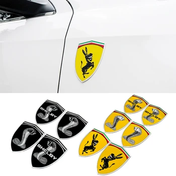 3D Pro Ford Shelby Osel Znak F150 Everest Mustang V6 GT500 GT350 Fusion, Kuga, Ranger Auto Boční Styling Nálepka Auto Zadní Obtisk
