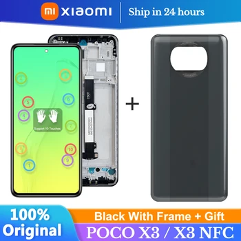 AAA+++ Pro Xiaomi Originální POCO X3 Displej LCD Dotykový Displej Digitizér Pro POCO X3 NFC LCD Náhradní Díly M2007J20CG Displej