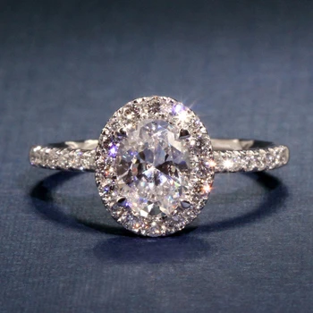 CAOSHI Stylový Elegantní Snubní Prsteny pro Ženy Módní Lady Oválný Tvar Zirkony Příslušenství pro Zásnubní Obřad Návrh Šperků