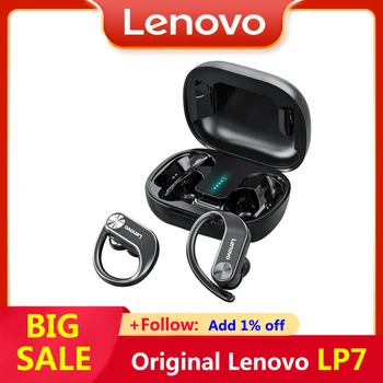 Originální Lenovo LP7 TWS Bluetooth Sluchátka Rody Bezdrátová Sluchátka hi-fi Stereo Bass Music Vodotěsné Sportovní Sluchátka Sluchátka Mic