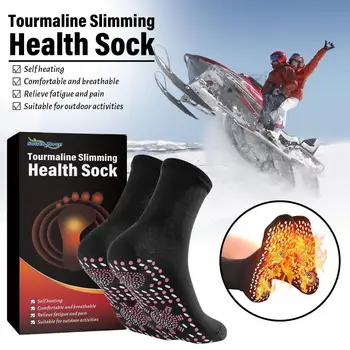Turmalín Hubnutí Zdravotní Ponožky Thermotherapeutic Ponožky Samostatné Topení, Ponožky Muži, Ženy, Hubnutí, Zdravotní Ponožky