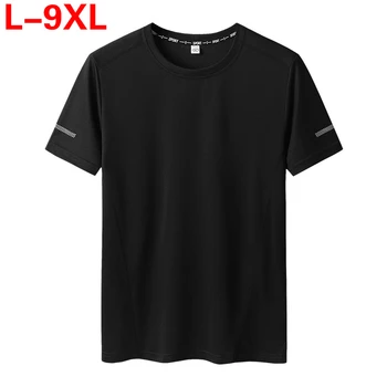 T Košile Mužů Plus Size Mužů T Košile Xl 6 7xl 8xl 9xl Velké Velikosti Černé, Bílé Základní Létě T-košile Oversize Hip Hop