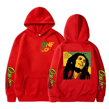 Rapper Bob Marley Tisk Mikiny Hip Hop, Mikiny Streetwear Muži Harajuku Ležérní Svetr s Kapucí Unisex Y2K Oblečení