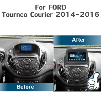 Pro Ford Tourneo Courier 2014-2016 Android 10.0 4GB, 128GB PX6 Auto DVD Přehrávač GPS Navigace Auto Multimediální Přehrávač, autorádio