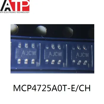 10PCS/LOT MCP4725A0T-E/CH MCP4725A0T (AJ**) SOT23-6 DAC ČIP Digitálního na Analogový Převodník IC SOT-23-6 Nové a Originální