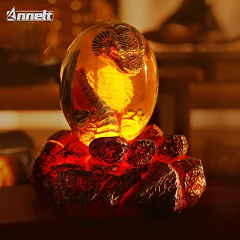 3D Dračí Vejce Dekorativní Noční Světlo Kreativní Pryskyřice Novinkou Světla Okolního Světla Ornament Vtipné Dárky pro Přátele a Děti