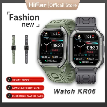KR06 chytré hodinky pánské dámské fitness hodinky náramek krokoměr srdeční frekvence monitorování krevního tlaku IP67 vodotěsné pro Android