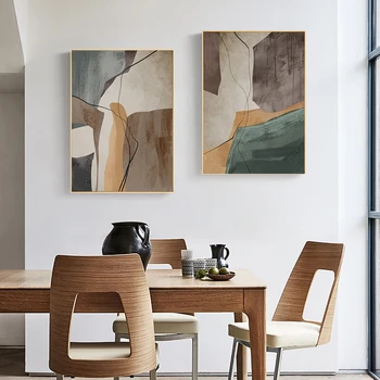 Abstraktní Smíšené Barvy Zdi Plakáty Tisk Dekorativní Umělecké Plátno Malba, Moderní minimalistický Obývací Pokoj Domácí Dekorace Obrázky