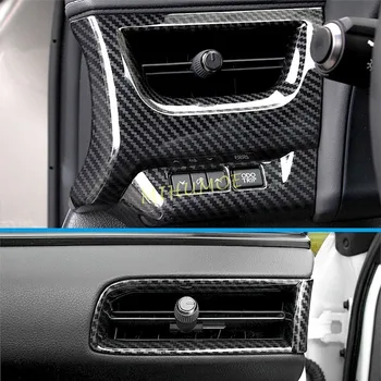 Pro Lexus UX200 UX250h UX300e 2019-2022 Středové Konzole Boční Větrací otvor Kryt Lišty z Uhlíkových Vláken