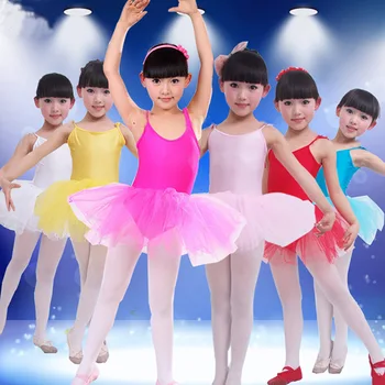 Nové Dívky Baletní Šaty Pro Děti Dívky Taneční Oblečení Děti Baletní Kostýmy Pro Dívky Taneční Trikot Dívka Šaty 6 Barev