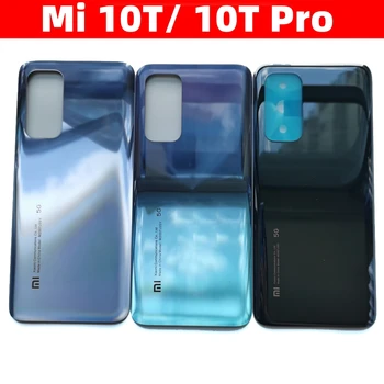 Pro Xiaomi Mi 10T / 10T Pro Zadní Dveře, Zadní Pouzdro Zadní kryt Baterie Mobilní Telefon Opravy Dílů s Nálepkou