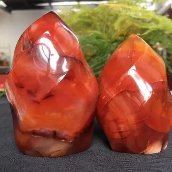 Red achát crystal plamen přírodní Karneol křemen pochodeň drahokam volné formě krystalů, léčení Reiki domova