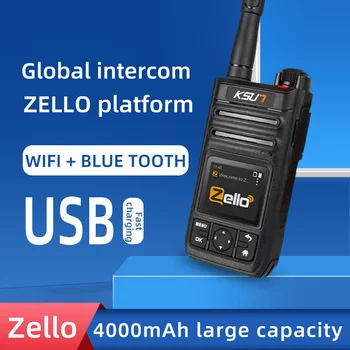 Zello Walkie Talkie 4G Wifi Bezdrátové Rádiové Stanice SIM Skutečné PTT Android Mobilní Telefon Rádio Long Range Profesionální KSUN ZL30