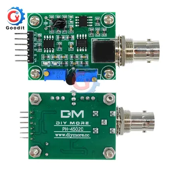 PH4502C 0-14 PH Metr Hodnota Detektor modul Detekce Hydroponické Senzor Modul Monitorování Regulátoru BNC Blok Elektrodové Sondy