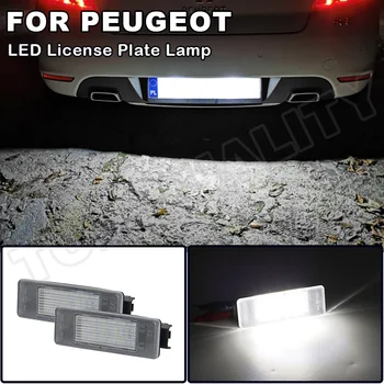 Spz, Světla Pro Peugeot 308 3008 308CC 106 1007 207CC 307 3008 406 407 607 806 807 508 LED spz Lampa 2X Canbus