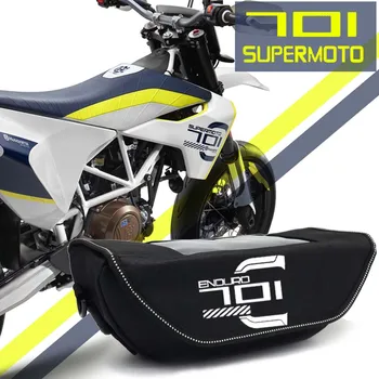 Motocykl Vodotěsný A Prachotěsný Řídítka Skladování Taška Pro Husqvarna 701 SUPERMOTO A ENDURO