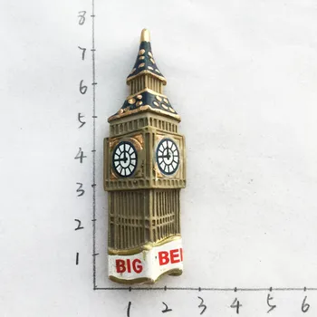 Londýn, velká BRITÁNIE landmark building, Big Ben, turistický suvenýr, magnetické nálepky, lednička