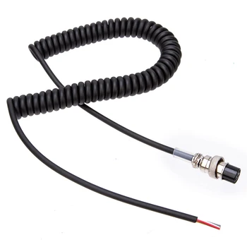 8 Pin Kabel Mikrofonu Kabel VHF/UHF Kulatý Konektor, Mikrofon, Prodlužovací Kabel, Náhradní Walkie Talkie Díly pro Alinco EMS-57 EMS-53