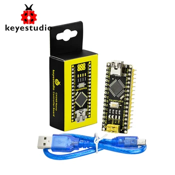 Doprava zdarma 1ks Keyestudio CH340 Nano Desce Řadiče + USB kabel Pro Arduino DIY Programování