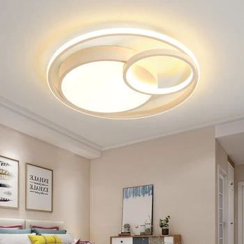 Kulaté LED Stropní Světlo pro Obývací Pokoj Moden Stropní Svítidlo Snadná Instalace Ložnice, Kuchyně Povrch Stropní Svítidlo s Dálkovým ovládáním