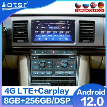 Tesla Auto Rádio Pro Jaguar XF 2008 - 2015 Android Multimediální DVD GPS Navigace Dotykový Displej 6 GB+128 GB Jednotka Stereo Carplay