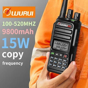 Wurui UV83 walkie talkie walkie 100-520MHZ dual-band rádia dva-cesta radio ham zařízení uhf vhf communicator dlouho, zazvonil pro lov