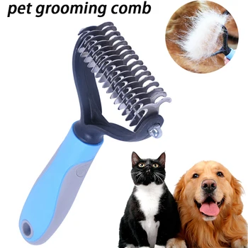Vlasy Odstranění Hřeben pro Psy, Kočky Kartáč Hladký Péče Vlasy Pet Grooming Nástroj pro Rozcuchané Dlouhé Vlasy Kudrnaté Pet Pes Příslušenství Pet Shop