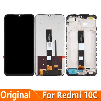 Původní Pro Xiaomi Redmi 10C 220333QBI LCD Displej Dotykový Displej Digitizer Shromáždění Pro Redmi10C Obrazovce
