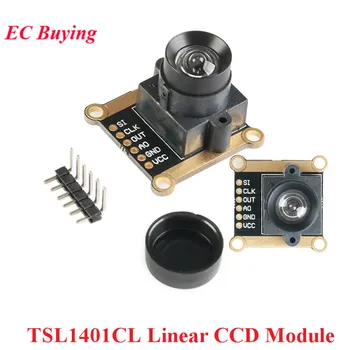 TSL1401CL 128*1 Lineární CCD Kamera Modul Senzorů Ultra Široký-Úhel Objektivu 120 Stupňů 128x1 DIY Kit, Elektronické PCB Deska