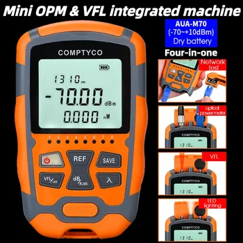Mini Optický Měřič Výkonu(OPM -70~+10dBm) a Vizuální Lokátor chyb(VFL 1/10/15/30/50 mw) Integrovaná Optické Vlákno Kabel Tester