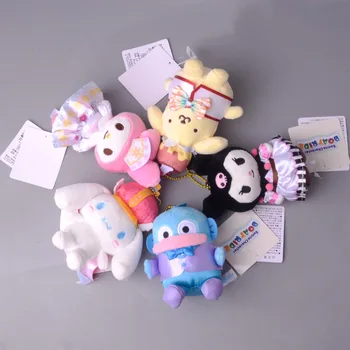 Sanrio Kawali Kuromi Hello Kitty, my Melody Cinnamoroll Polštář, Plyšové Hračky Plushie Klíčenka Plyšová Panenka pro Děti dárek