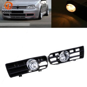 POSSBAY Halogenové/LED Auto Přední Nárazník Mlhové Světlo pro Golf 4 Denní svícení Jízdy Světlo pro VW Golf/Variant/4 Motion 1998-2006
