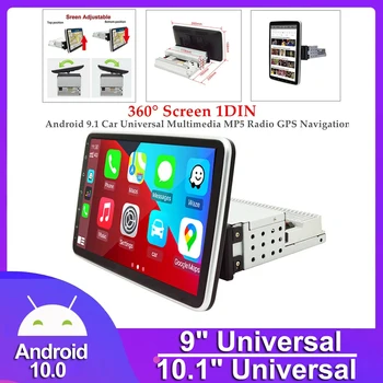Univerzální 1 Din Auto Multimediální Přehrávač 9/10 Palcový Dotykový Displej, Autoradio Stereo Video, GPS, WiFi Auto Radio Android Video Přehrávač