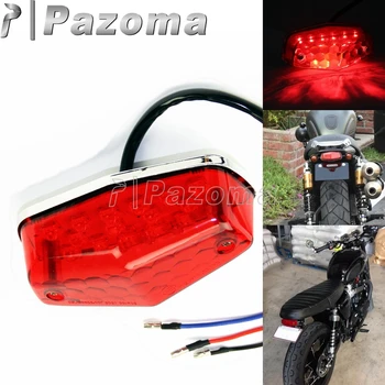 Univerdal Motorka Motocykl zadní Světlo VEDL E4 E-Mark Brzdy brzdové světlo Zadní Červené Světlo Pro Cafe Racer Chopper Bobber BSA, Norton