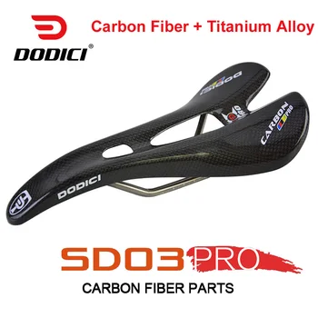 DODICI 148g Carbon Titanium Alloy Sedlo Ultralehké Silniční Kolo MTB Cyklistické Kolo, Sedadlo 3K Lesk