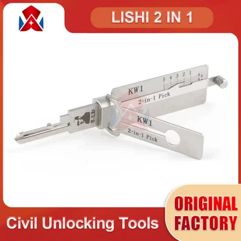 Originální Lishi 2 v 1 decoder Nástroje KW1 KW5 R52 R52L SC1 SC1-L SC4 SC4-L Lock Pick Dekodér Pro dům zámek nástroje