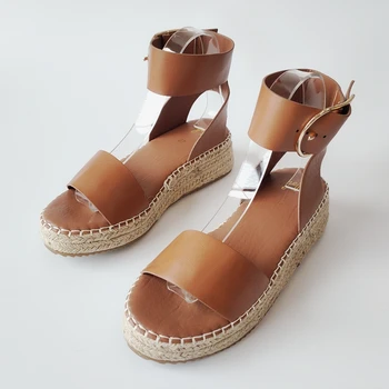 Dřeváky Wedge Podpatku Boty Tlusté Ženské Sandál 2021 Dámské Velké Velikosti Spony Popruh Muffiny boty Platforma Pohodlné Pohodlí Dívky Móda