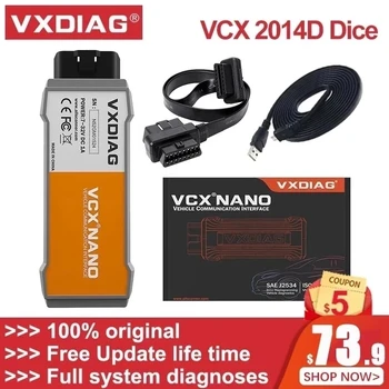 VXDIAG VCX NANO VVDIAG Pro VOLVO 2014D Kostky Auto Diagnostické Nástroje celého Systému Diagnóz J2534 On-Line Programování ECU Scanner