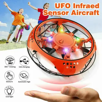 Mini Drone RC UFO Přenosné USB Kvadrokoptéra Infračervené Indukční Letadla, Hračky Pro Děti, Děti, Dárek Pozastavena RC Vrtulník